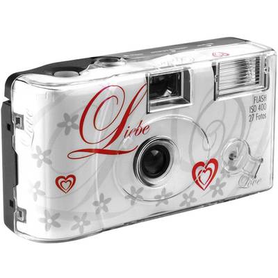  Love White jednorazový fotoaparát 1 ks so vstavaným bleskom