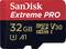 SanDisk Extreme PRO microSD karta, 32 GB, V30, U3, A1. Vhodná pre rýchly prenos dát a vysoký výkon.