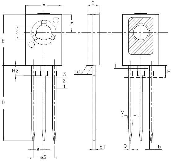 STMicroelectronics Transistor (BJT) - discreti BD135 SOT-32 Numero canali 1 NPN
