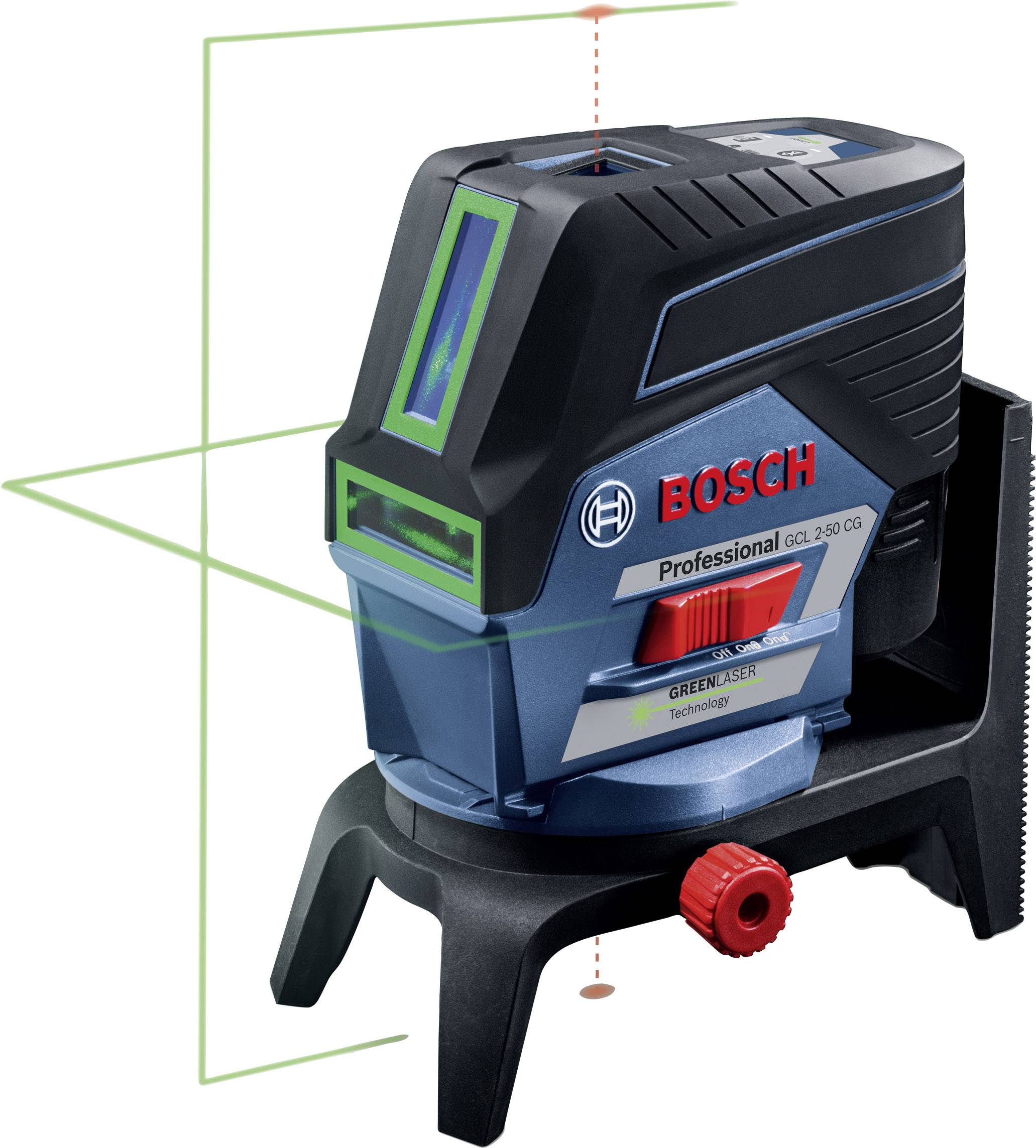 Bosch Professional GCL2-50 CG+RM2 Punkt og linjelaser Selvnivellerende Rækkevidde (max.): 20 m