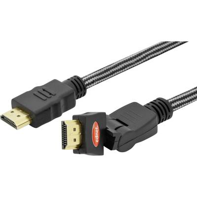 ednet HDMI prepojovací kábel Zástrčka HDMI-A, Zástrčka HDMI-A 2.00 m čierna 84493 high speed HDMI s ethernetom, podpora 