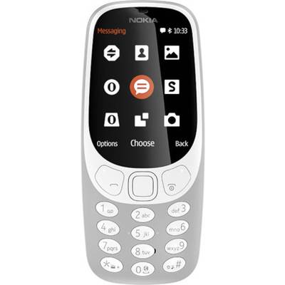Nokia 3310 mobilný telefón Dual SIM sivá