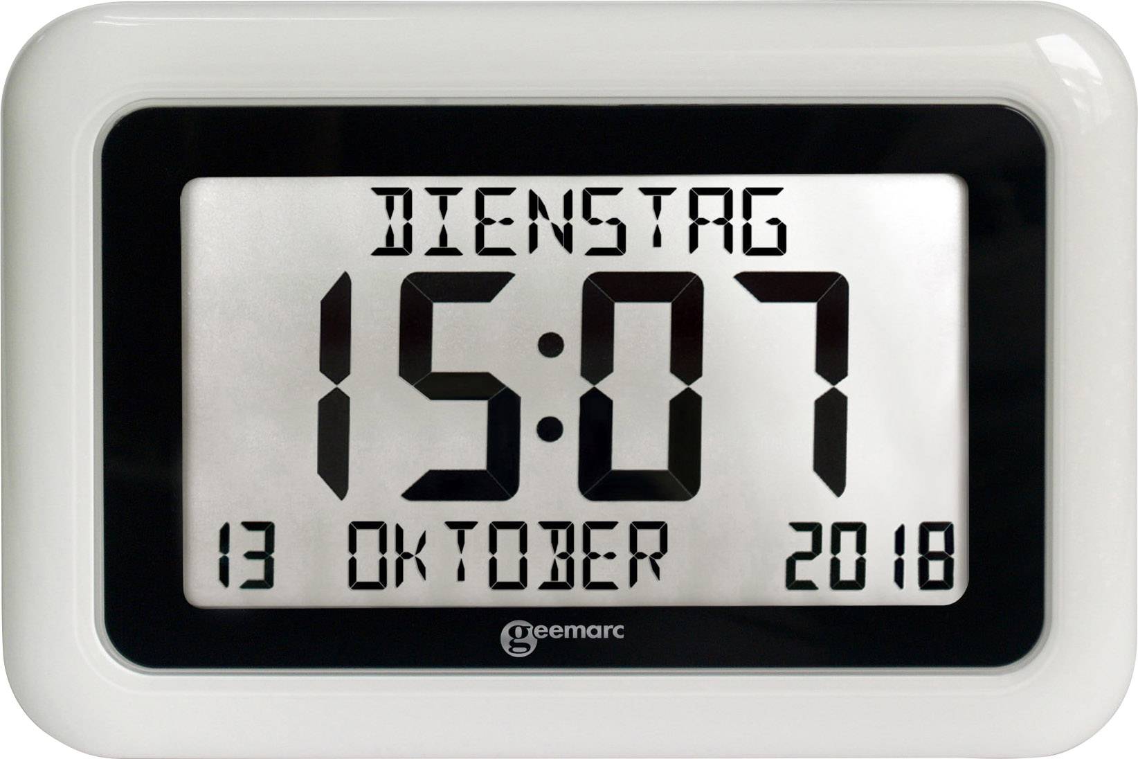Geemarc 1558322 Quartz rádiové hodiny biela