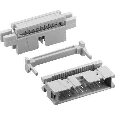 TRU COMPONENTS pinová lišta (štandardná) 869 Počet pólov 10 Raster (rozteč): 2.54 mm TC-0738-10-10-0-60 1 ks