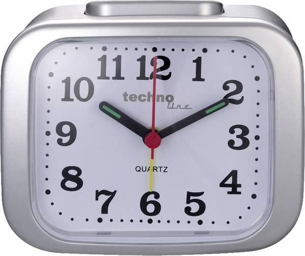 Techno Line Model XL silber Quartz budík strieborná Časov budenia 1