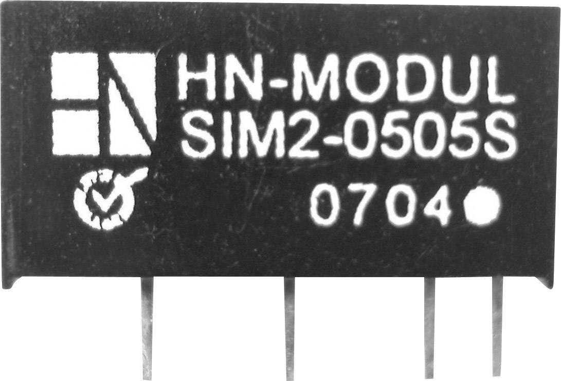 HN Power SIM2-0505S-SIL7 Convertitore DC/DC da circuito stampato 5 V/DC 5 V/DC 400 mA 2 W Num. uscite: 1 x Contenuto 1 pz.