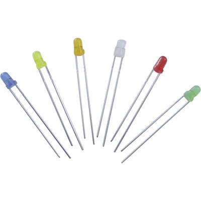 TRU COMPONENTS LED-3-BLINK-ROT-330 LED s vývodmi červená guľatý 3 mm 330 mcd 60 ° 20 mA
