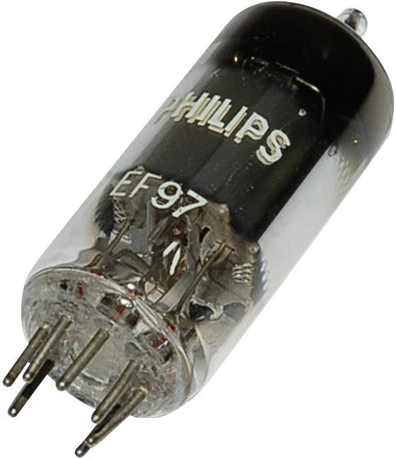 Philips EF 97 Valvola termoionica Pentodo 25 V 2.7 mA Numero Poli (num): 7 Attacco: Miniatura Contenuto 1 pz.