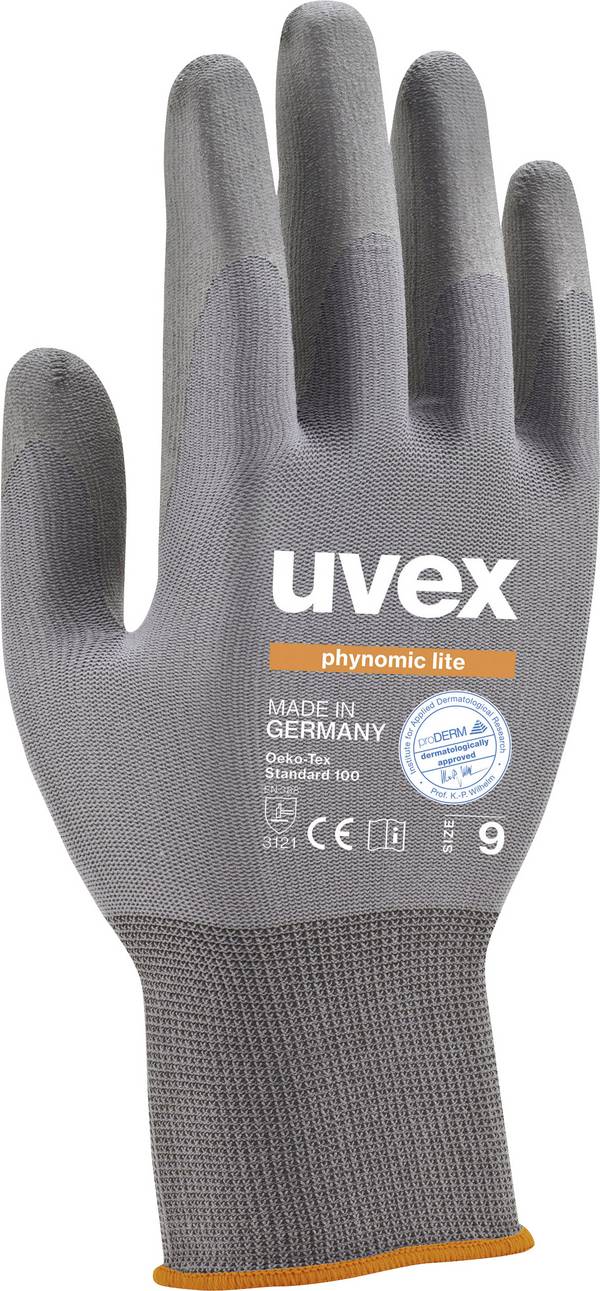 uvex phynomic lite 6004009 nylon pracovné rukavice Veľkosť rukavíc: 9   1 ks