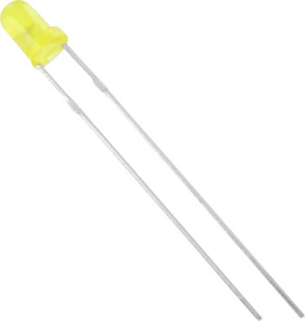 HuiYuan 3034Y1D-ESA-E LED s vývodmi   žltá guľatý 3 mm 2500 mcd 60 ° 20 mA