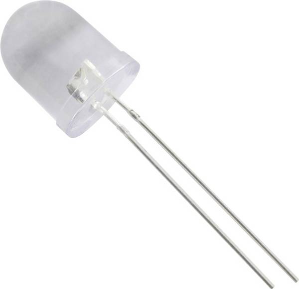 HuiYuan 10034W2C-CUA-C LED s vývodmi   biela guľatý 10 mm 11000 mcd 25 ° 20 mA