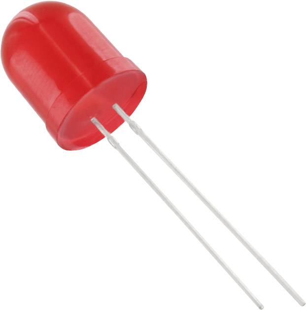 TRU COMPONENTS 1577511 Bedrade LED Rood Rond 10 mm 900 mcd 50 ° 20 mA