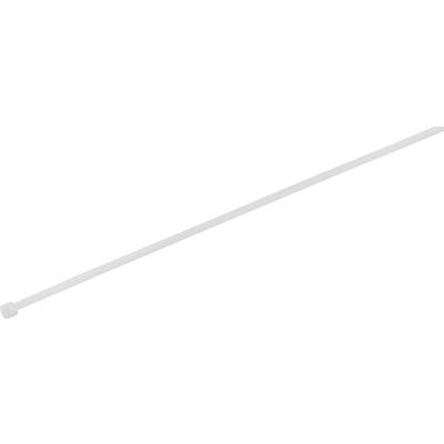 TRU COMPONENTS 1577987, sťahovacie pásky, 3.60 mm, 250 mm, biela, žiarovo stabilizované, 100 ks