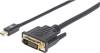 Manhattan Mini-DisplayPort / DVI káblový adaptér Mini DisplayPort konektory, DVI-D 24+1pol. Zástrčka 1.80 m čierna 152150 fóliové tienenie, guľatý, UL certifikácia, pozlátené kontakty Kábel DisplayPort