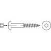 TOOLCRAFT 159339 polkruhové skrutky do dreva 8 mm 50 mm vnútorný šesťhran ocel glavanizované zinkom 50 ks