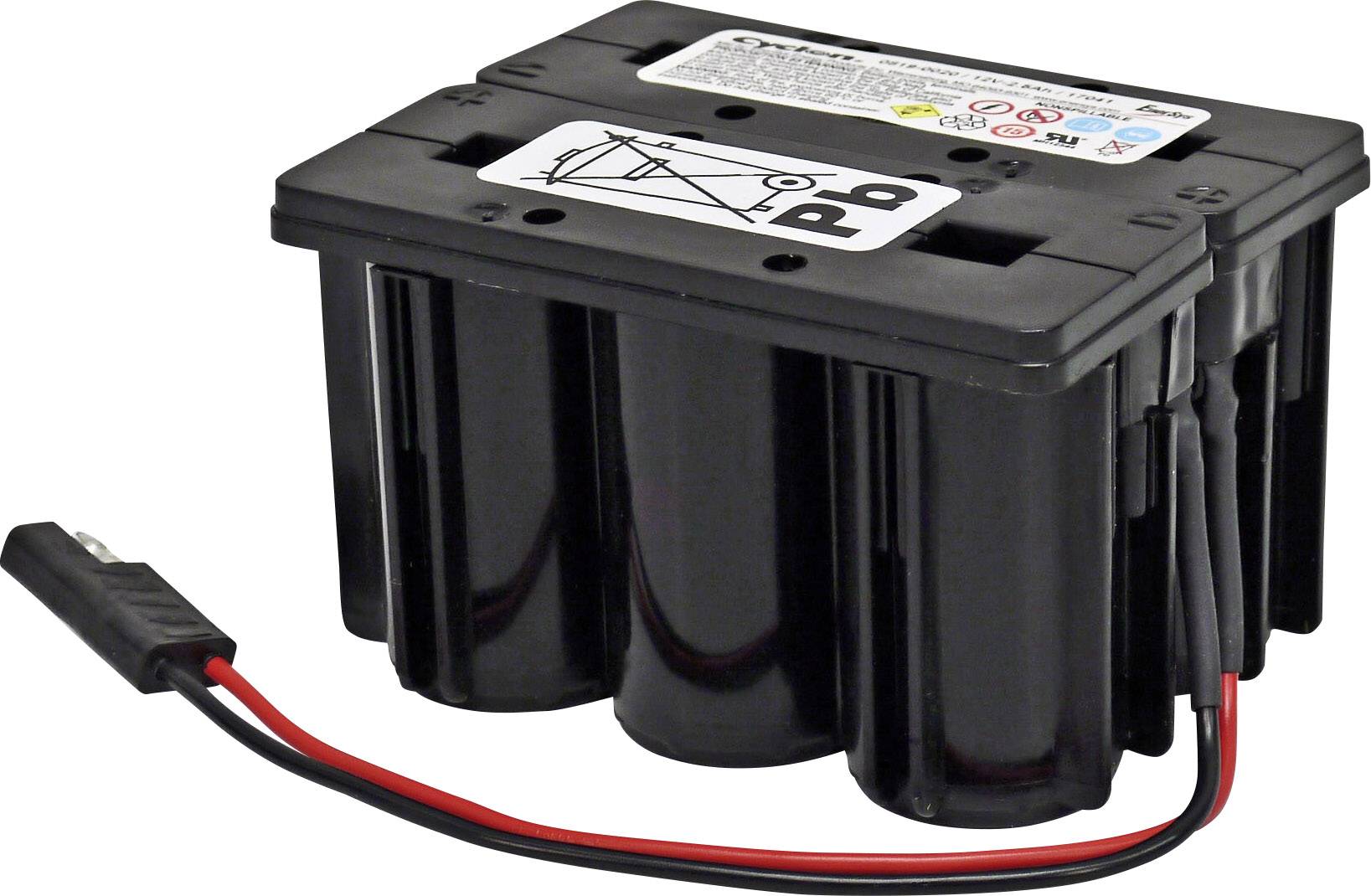 EnerSys Hawker Cyclon F2x3 0819-0024 Batteria al piombo 12 V 2.5 Ah Piombo-AGM (L x A x P) 114 x 89 x 70 mm Cavo Esente da manutenzione, Modello celle