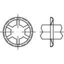 TOOLCRAFT 159384 Aksel-klemmeringe Udvendig diameter: 15 mm 88122 Fjederstål Bruneret 500 stk