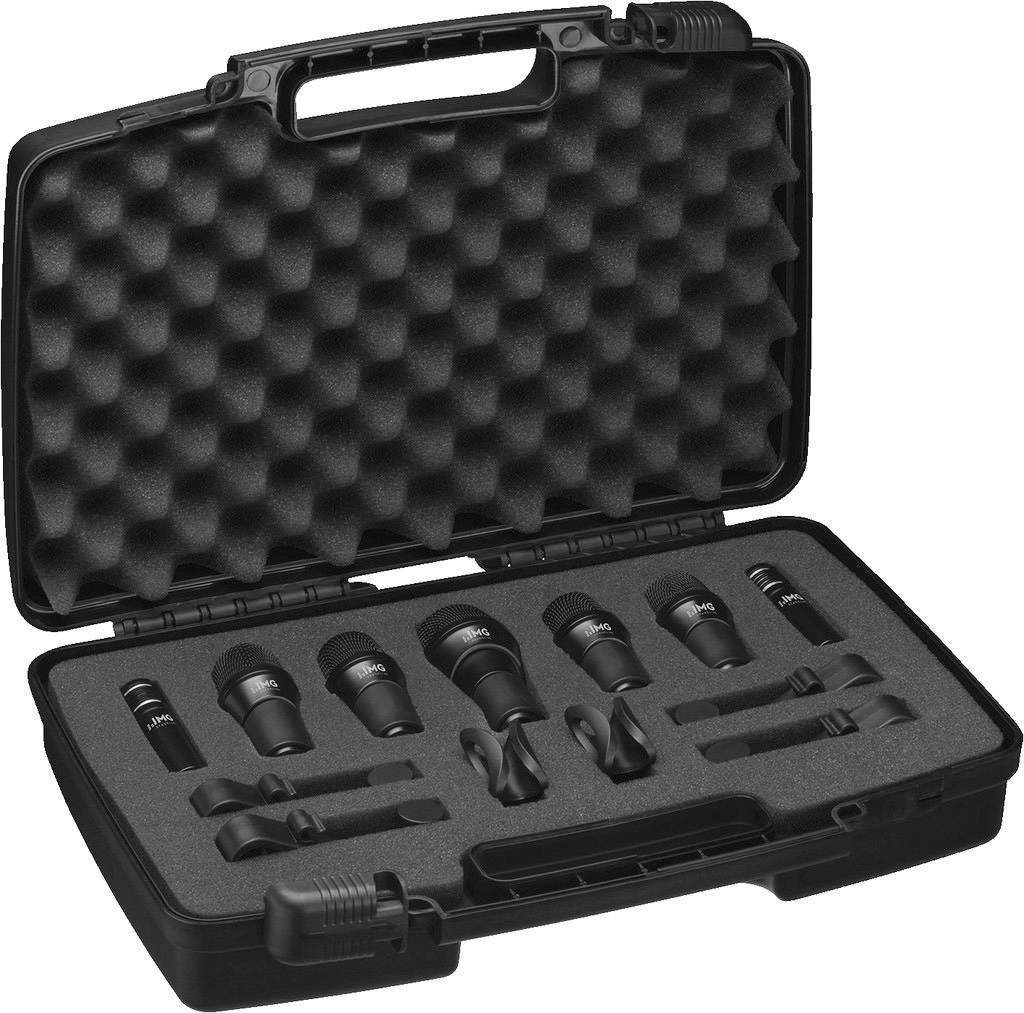 IMG Stageline DRUMSET-1 Micro pour instrument avec coffret, avec pince XLR
