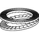 Låseskiver 17 mm 30.7 mm Stål 100 stk Alstertaler Schrauben & Präzisionsteile 159495