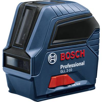 Bosch Profi-linkový laser GLL 2-10 v modrej farbe, kompaktný a prenosný, ideálny pre presné nivelačné práce na stavbách.