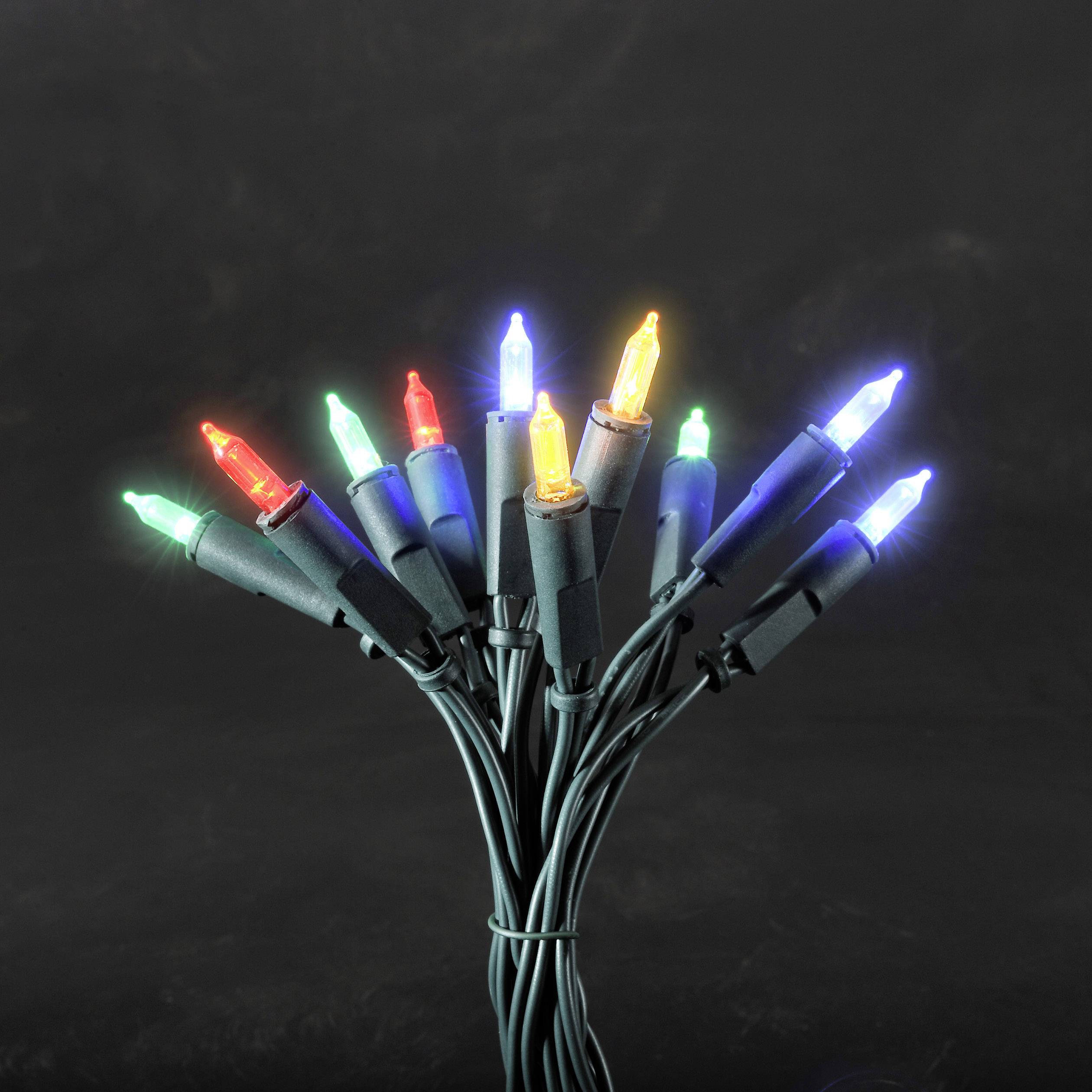 Konstsmide 6303-500 mini světlelná reťaz vnútorné 230 V Počet žiaroviek 50 LED viacfarebný Dĺžka svetiel: 7.35 m-1