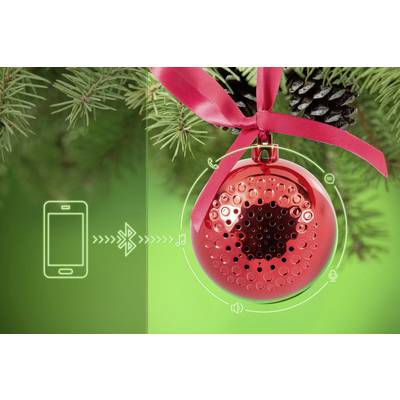 Technaxx Christmas Speaker Bluetooth® reproduktor  červená