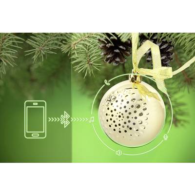 Technaxx Christmas Speaker Bluetooth® reproduktor  zlatá