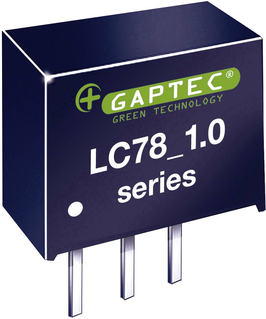 Elektronická súčiastka s označením 'GAPTEC Green Technology LC78_1.0 series'. Čierny, obdĺžnikový čip s tromi vývodmi.
