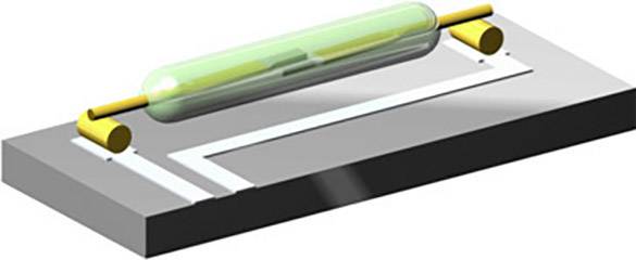 PIC PMC-2021T2530 Contatto reed 1 NA 200 V/DC, 250 V/AC 1.5 A 50 W, 50 VA Lunghezza ampolla:20 mm