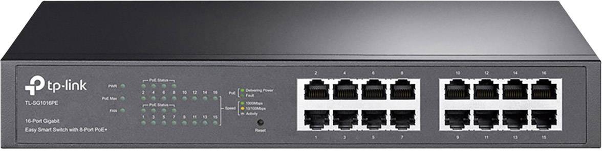 TP-LINK TL-SG1016PE Switch di rete 16 Porte Funzione PoE