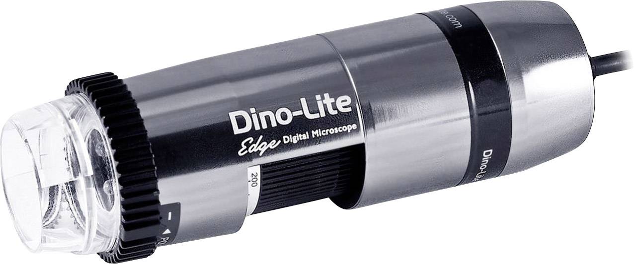 Digitálny mikroskop 'Dino-Lite Edge' s plastovým krytom a káblom, vhodný na detailné pozorovanie a zväčšovanie objektov.