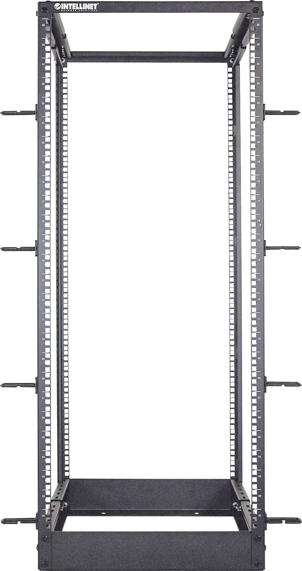 Intellinet 19 Laborgestell 4 Pfosten 48HE Flatpack schwarz Rack di ripartizione 19 (L x A x P) 515 x 2273 x 559 mm 48 U Nero (RAL 9005)