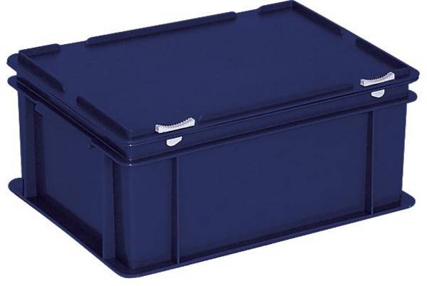 BRB Lagertechnik 1657890 stohovací zásobník, vhodné pre potraviny, (d x š x v) 400 x 300 x 185 mm, modrá, 1 ks