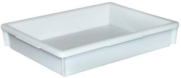 BRB Lagertechnik 1657937 stohovací zásobník, vhodné pre potraviny, (d x š x v) 460 x 360 x 85 mm, prírodná biela, 1 ks