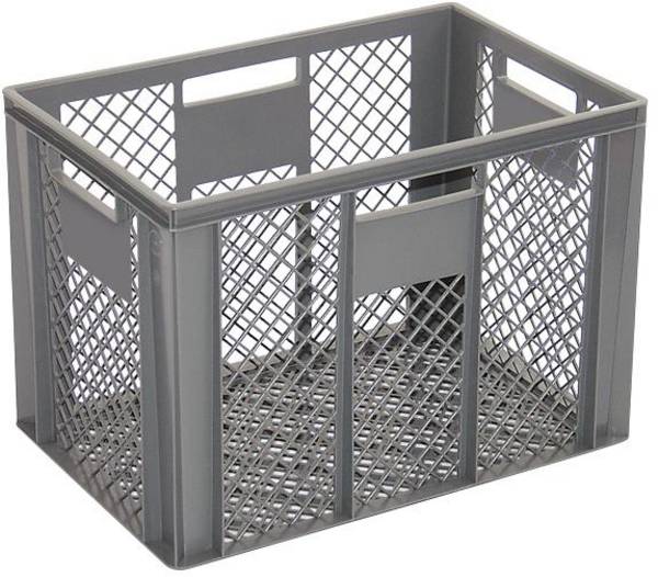 BRB Lagertechnik 1657977 stohovací zásobník, Basic, vhodné pre potraviny, (d x š x v) 600 x 400 x 410 mm, sivá, 1 ks