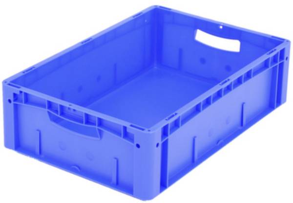 BITO Lagertechnik 1657979 stohovací zásobník, Ergonomic, vhodné pre potraviny, (d x š x v) 600 x 400 x 170 mm, modrá, 1 ks