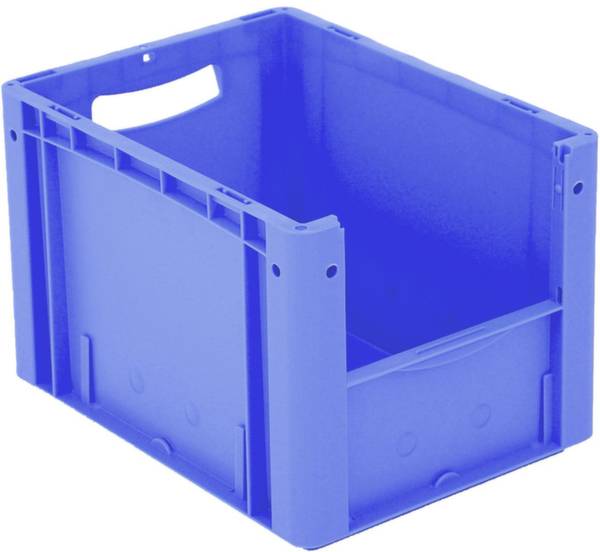 BITO Lagertechnik 1658103 skladový box, vhodné pre potraviny, (d x š x v) 400 x 300 x 270 mm, modrá, 1 ks