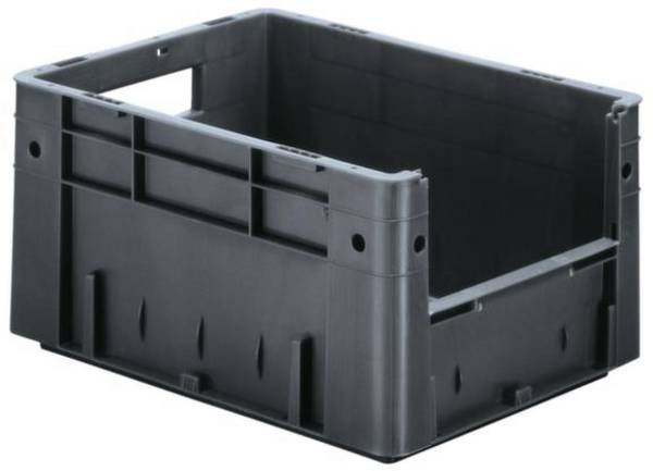 LA-KA-PE VTK 400/210-4 stohovací zásobník, vhodné pre potraviny, (d x š x v) 400 x 300 x 210 mm, sivá, 4 ks