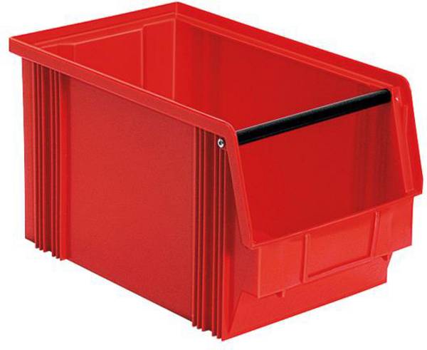 BRB Lagertechnik 974198 skladový box, vhodné pre potraviny, (d x š x v) 350 x 200 x 200 mm, červená, 8 ks
