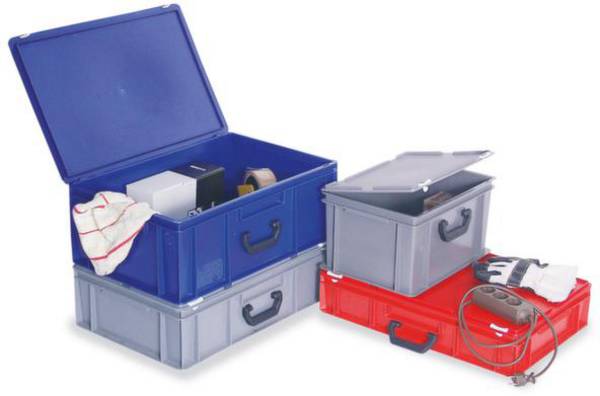 BRB Lagertechnik 1658300 stohovací zásobník, vhodné pre potraviny, (d x š x v) 600 x 400 x 165 mm, sivá, 1 ks