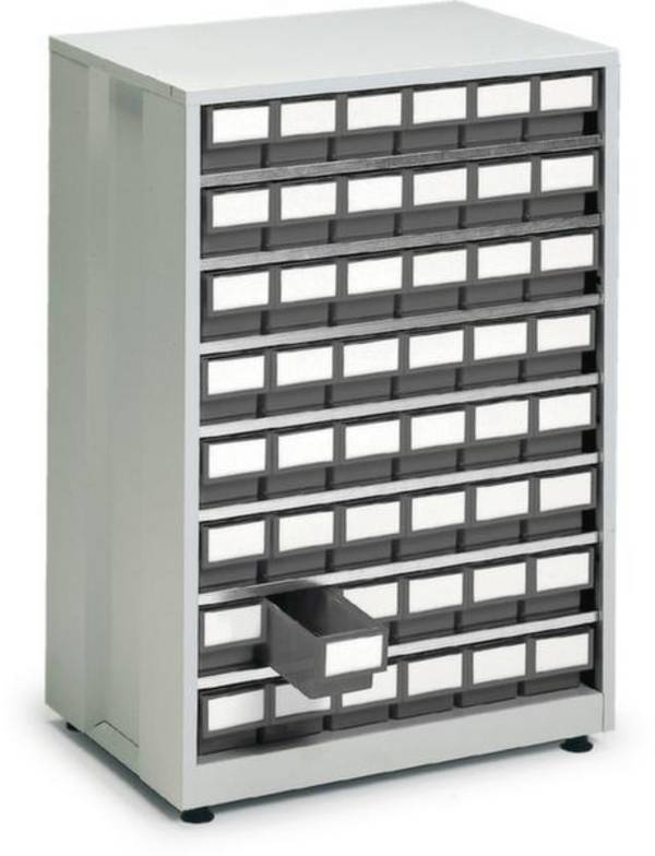 Treston 4840-3 zásuvkové oddelenie, (š x v x h) 605 x 870 x 410 mm, svetlo sivá, sivá, 1 ks