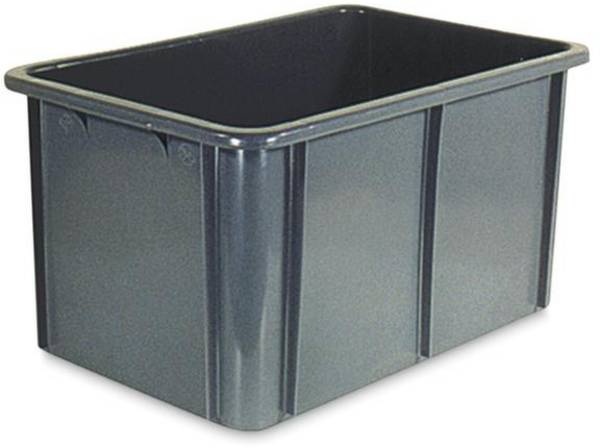 BRB Lagertechnik 1658522 stohovací zásobník, vhodné pre potraviny, (d x š x v) 600 x 400 x 320 mm, sivá, 1 ks