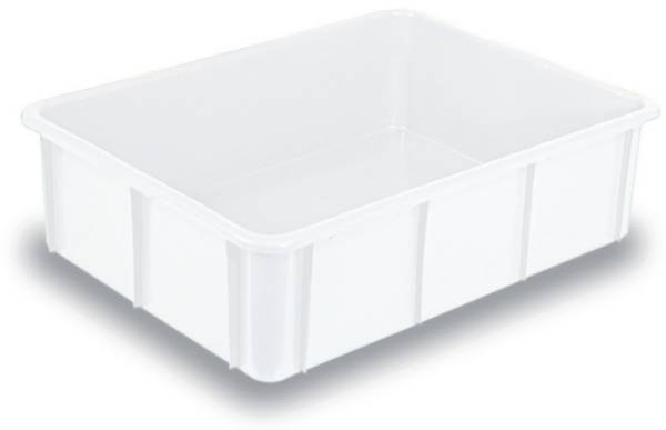 BRB Lagertechnik 1658712 stohovací zásobník, vhodné pre potraviny, (d x š x v) 800 x 600 x 220 mm, prírodná biela, 1 ks