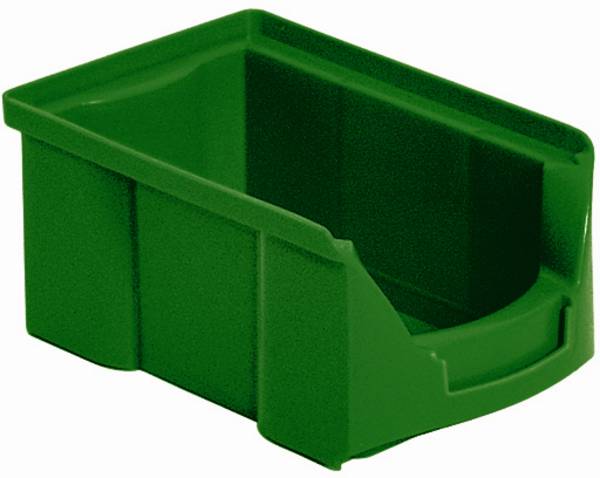 BRB Lagertechnik 977458 skladový box, vhodné pre potraviny, (d x š x v) 170 x 100 x 77 mm, zelená, 42 ks