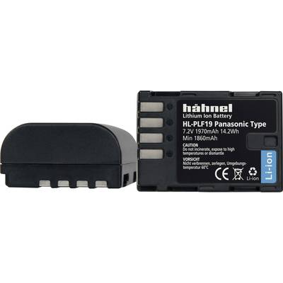 Dva lítiovo-iónové akumulátory značky Hähnel, model HL-PLF19 pre Panasonic. Napätie: 7,2V, kapacita: 1970mAh, výkon: 14,2Wh.
