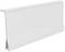 Biely soklový panel s jednoduchým pravouhlým dizajnom a hladkým povrchom.