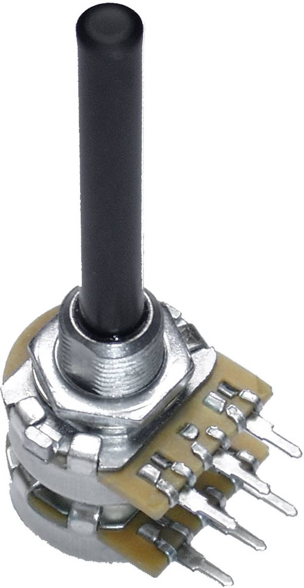 OMEG 9903, 9903 otočný potenciometer, stereo, 0.4 W, 2.2 kΩ, 1 ks