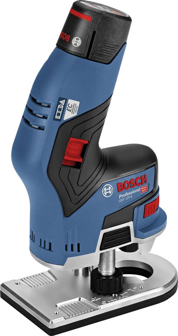 Bosch Professional 06016B0000 GKF 12V-8 akumulátorová Hranová frézka vr. 2x aku, + púzdro