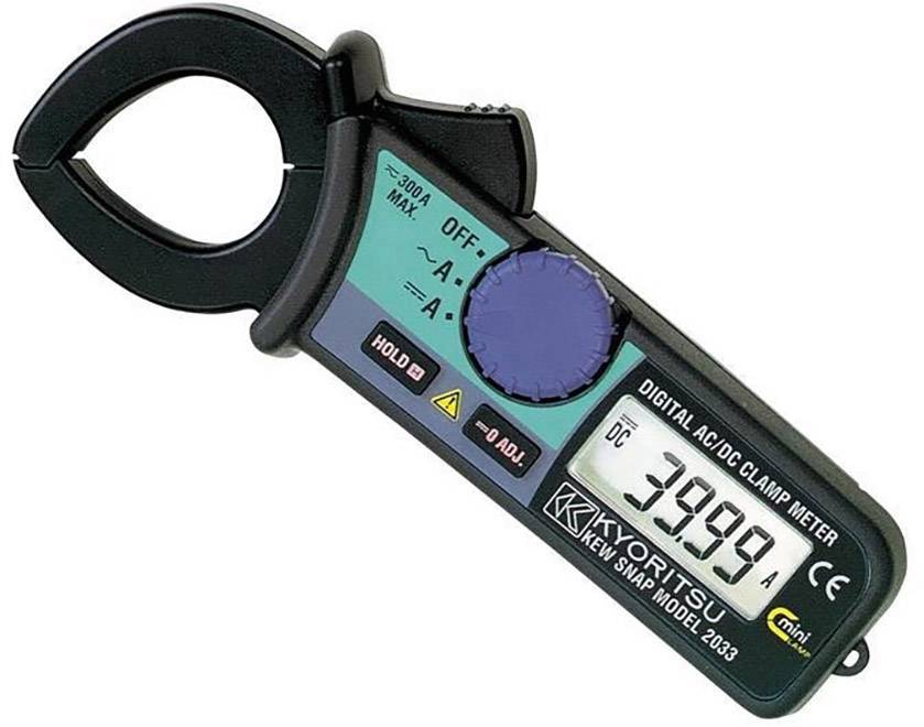 Kyoritsu KEW-2033 Pinza amperometrica digitale CAT III 300 V Display (Counts): 3000
