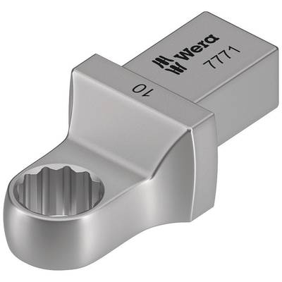 Kovový adaptérový nástroj s nápisom 'Wera 7771', vhodný pre 10 mm pohon, so strieborným povrchom.